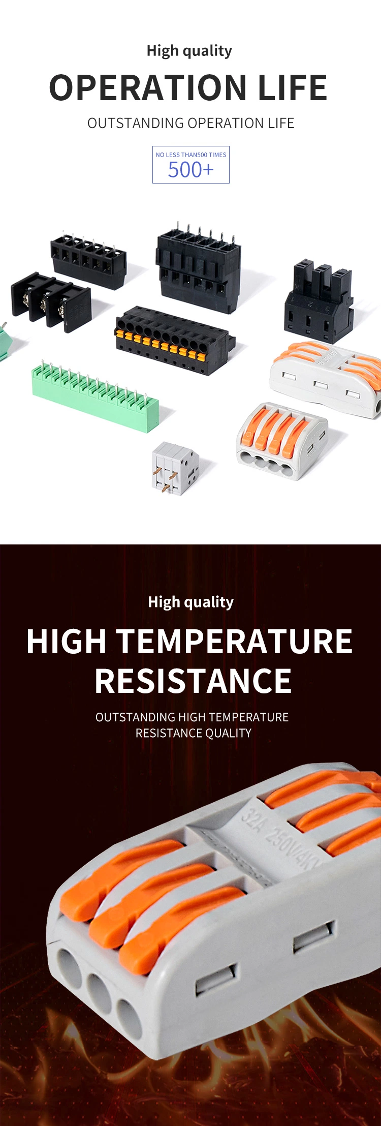 Custom China Manufacturer Jl2edgam-5.0 Pluggable Terminal Block Connector